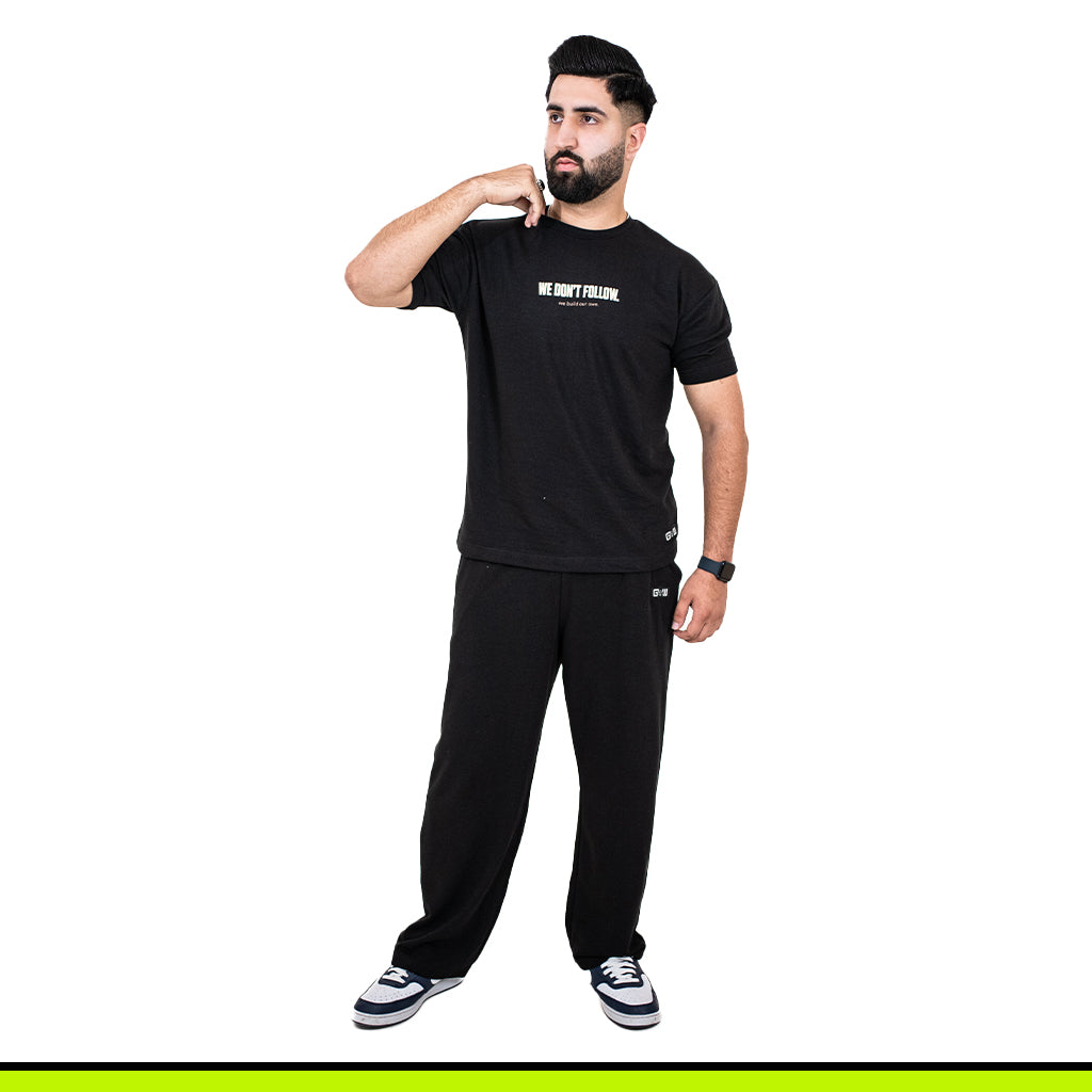 GalliWear Asl Midnight French Terry co-ord set – front view