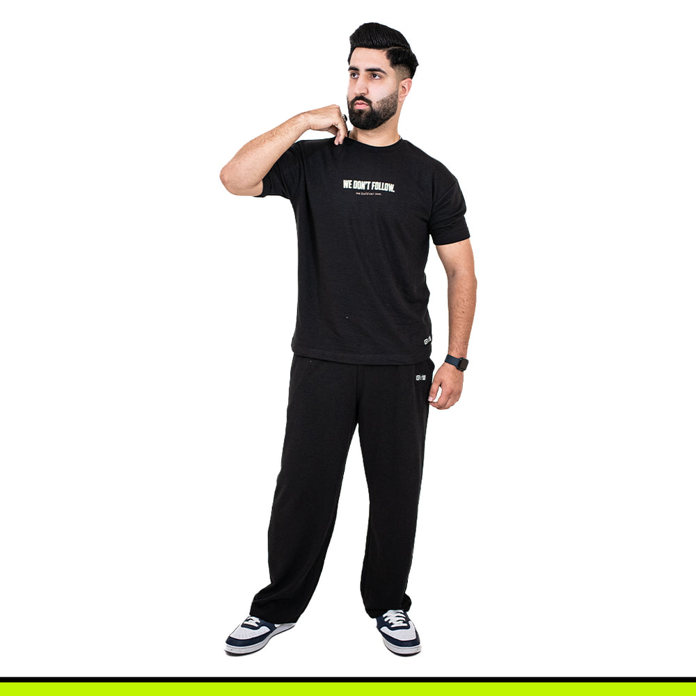 GalliWear Asl Midnight French Terry co-ord set – front view