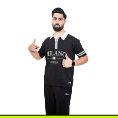 GalliWear Shadowline Noir two-piece set styled on model