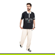 GW DISTRICT POLO - Black Zip (TERRY)