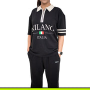GW DISTRICT POLO - Black Zip (TERRY)