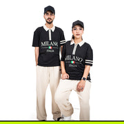 GW DISTRICT POLO - Black Zip (TERRY)