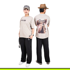 GalliWear Khuddari oil wash French Terry tee – back view