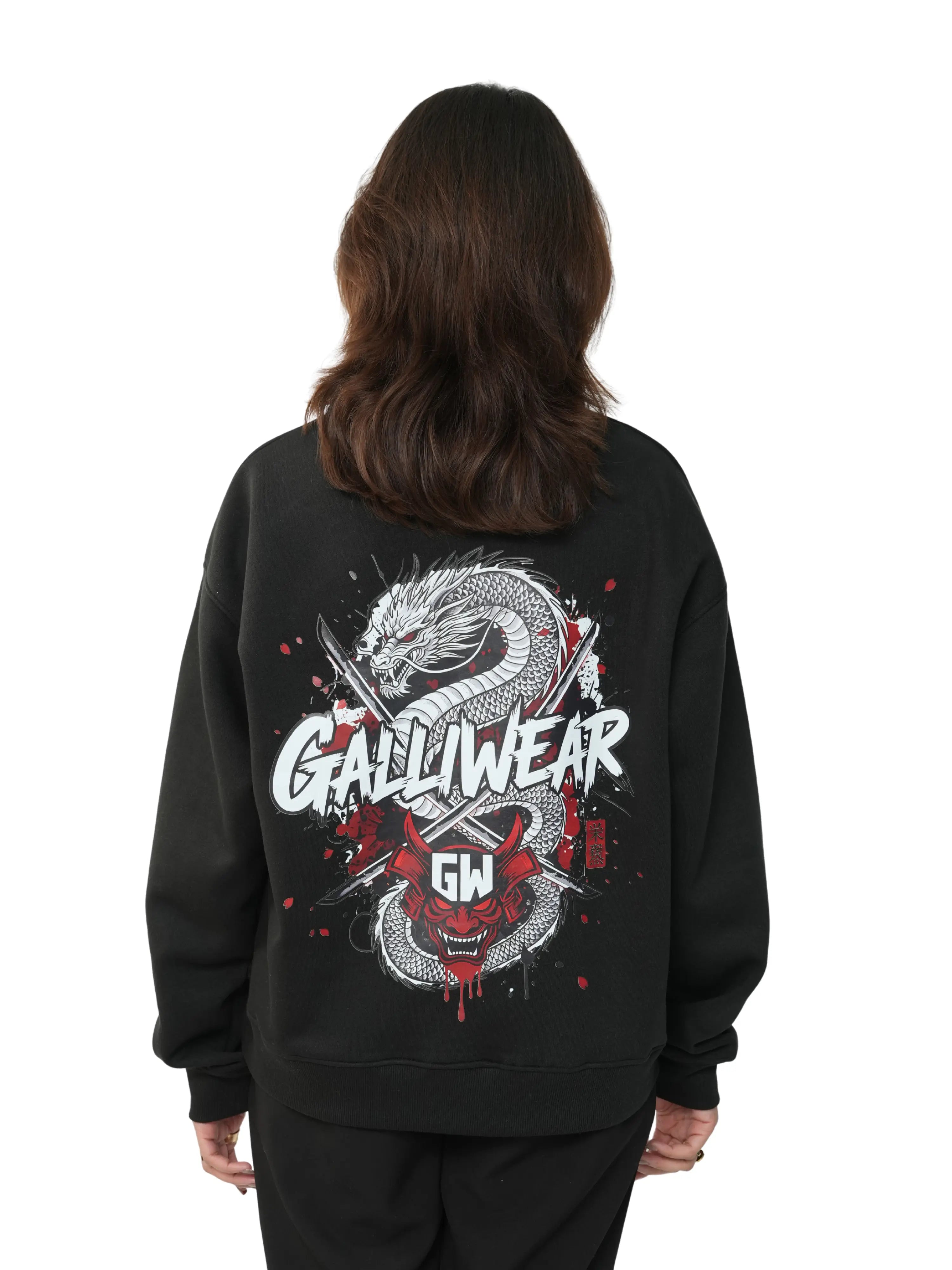 Dragon Oni – GalliWear Signature Sweatshirt (BLACK)